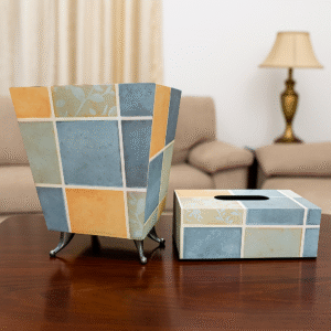 BASKET WITH TISSUE BOX